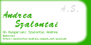 andrea szalontai business card